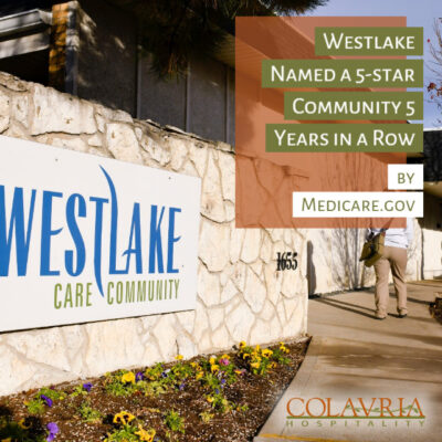 Westlake Named a 5-star Community 5 Years in a Row by Medicare.gov